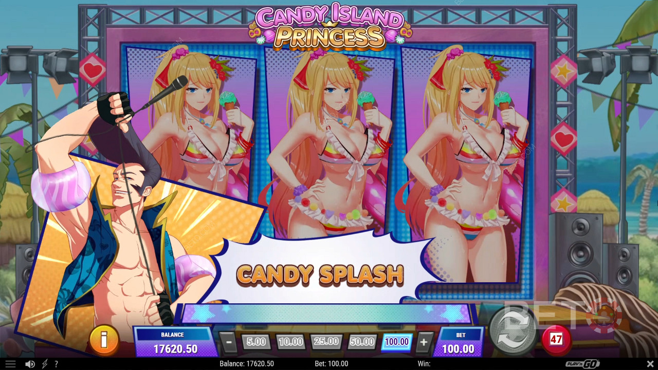 Candy Island Princess में थीम आधारित एनिमेशन