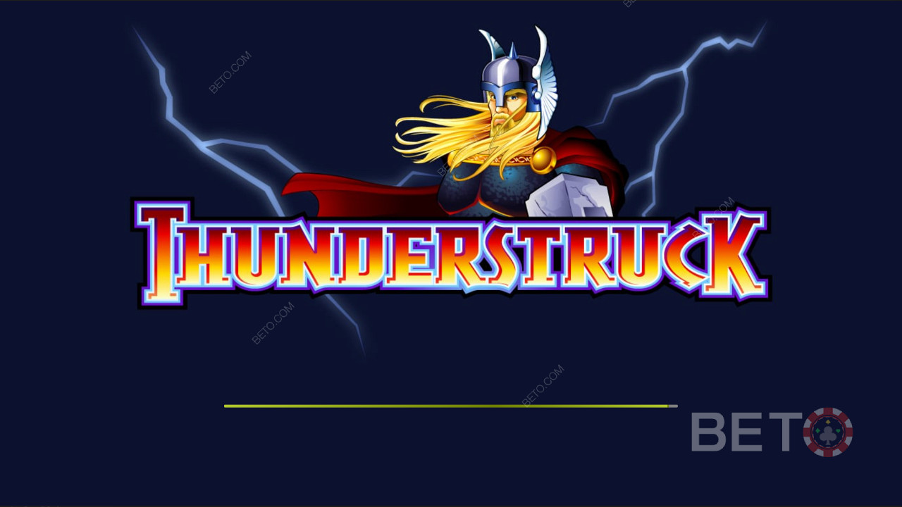 Thunderstruck की डार्क थीम वाली इंट्रो स्क्रीन