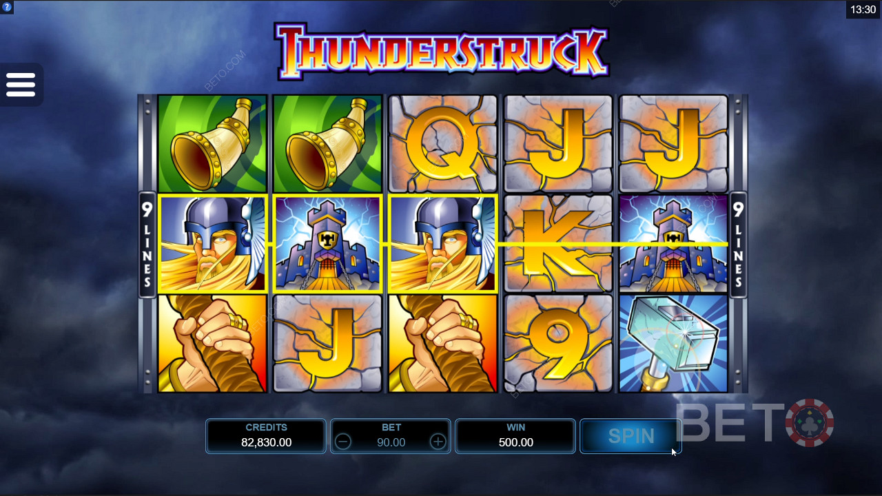 Thunderstruck की आकर्षक विशेषताएं और रंग