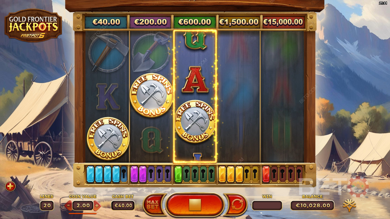 Gold Frontier Jackpots FastPot5 फ्री खेलें
