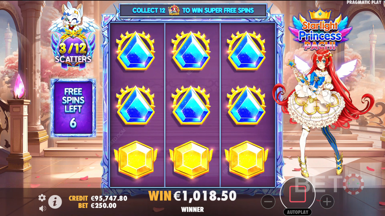 Pragmatic Play द्वारा Starlight Princess पाची में बोनस सुविधाओं की व्याख्या