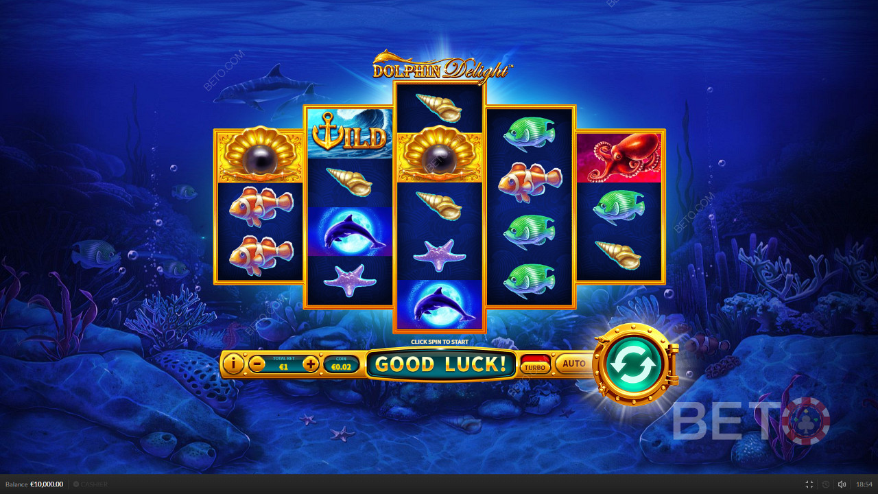 Dolphin Delight स्लॉट में उभयचर रोमांच का आनंद लें