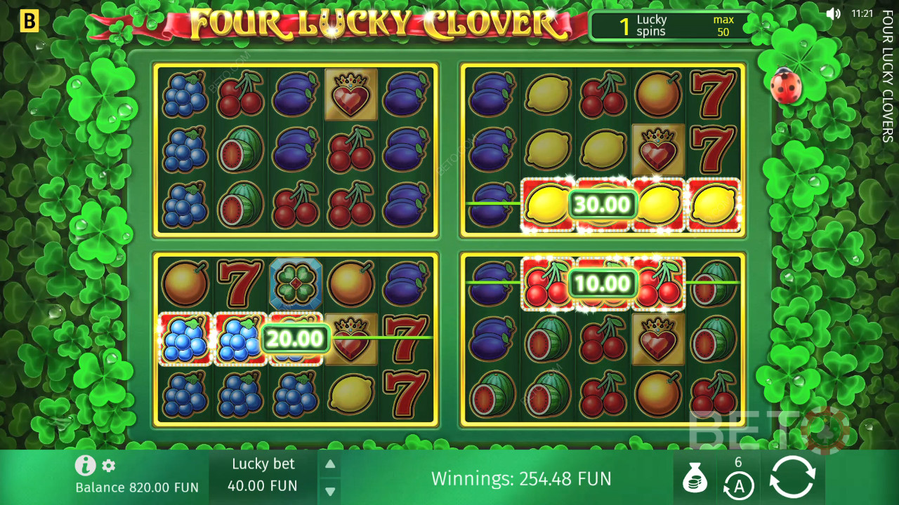 Four Lucky Clover फ्री खेलें