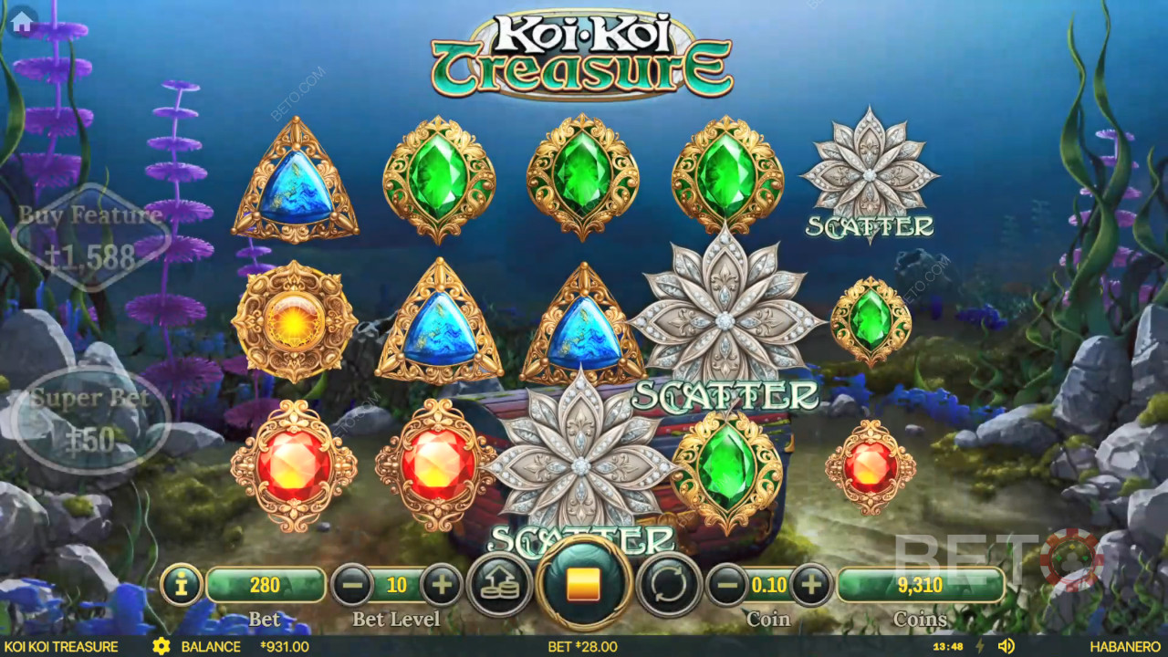 BETO स्लॉट्स द्वारा Koi Koi Treasure की समीक्षा