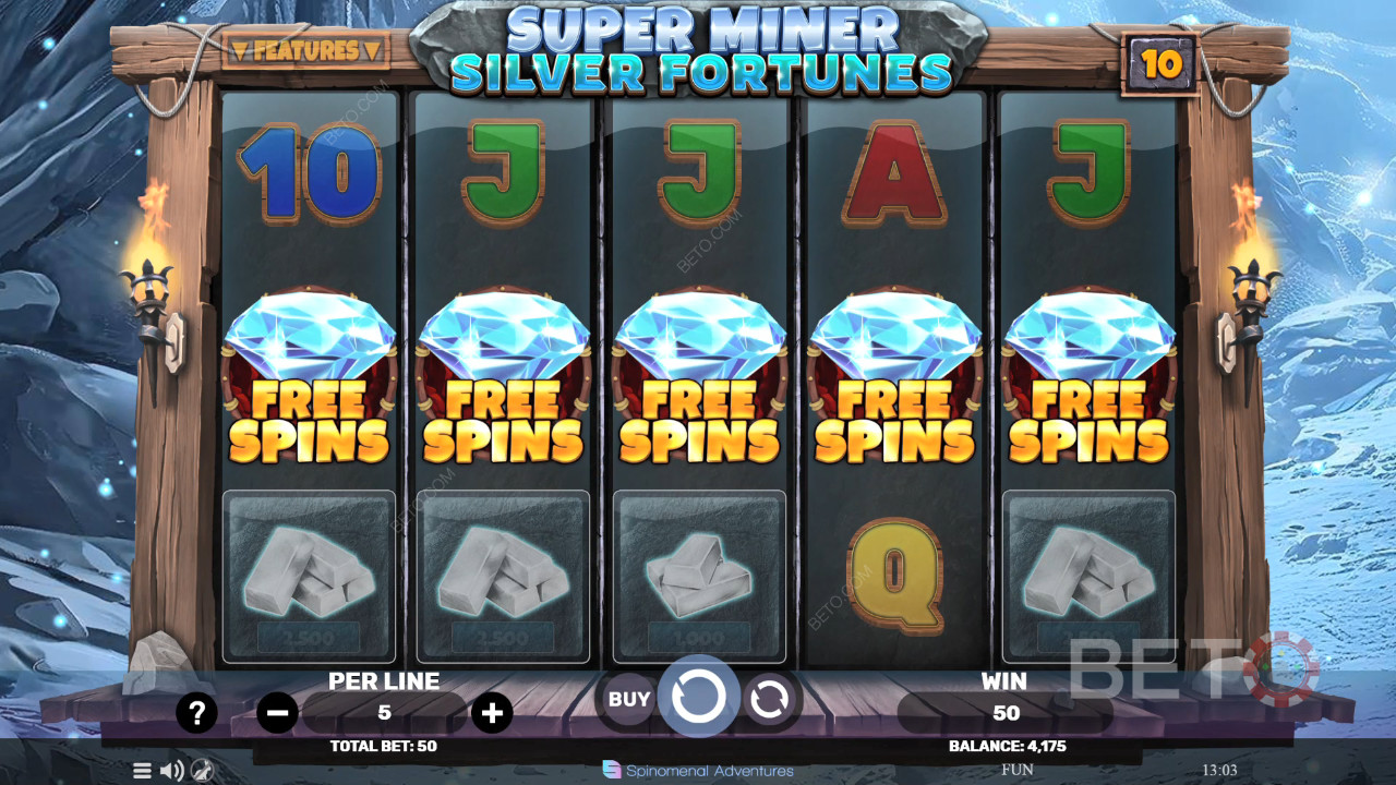 Super Miner Silver Fortunes फ्री खेलें