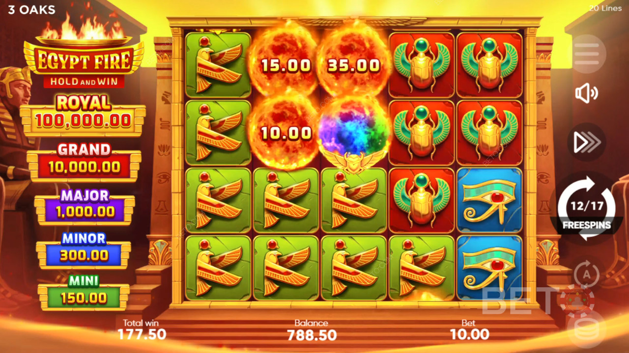 3 ओक्स गेमिंग द्वारा मिस्र फायर में बोनस सुविधाओं की व्याख्या