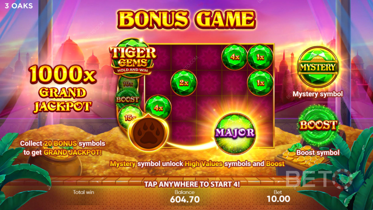 3 ओक्स गेमिंग द्वारा टाइगर जेम्स में बोनस सुविधाओं की व्याख्या