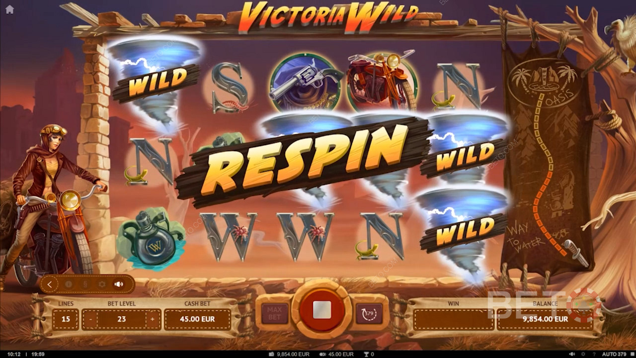 Victoria Wild स्लॉट मशीन विभिन्न प्रकार के फ्री स्पिन और एक विशेष बोनस के साथ