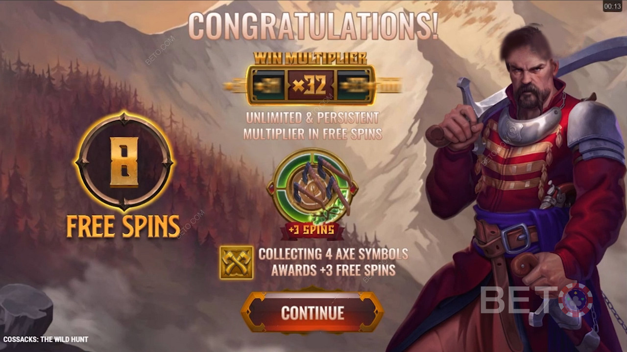 कोसैक्स: द वाइल्ड हंट स्लॉट में फ्री स्पिन में प्रगतिशील जीत गुणक का आनंद लें