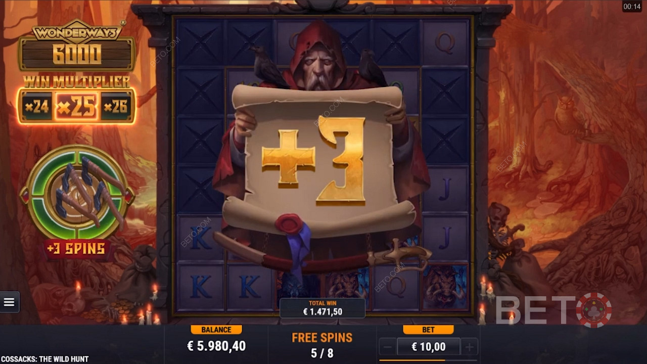 कोसैक्स: द वाइल्ड हंट गेम में कुल्हाड़ी के चिह्नों को इकट्ठा करें और अतिरिक्त मुफ्त स्पिन प्राप्त करें