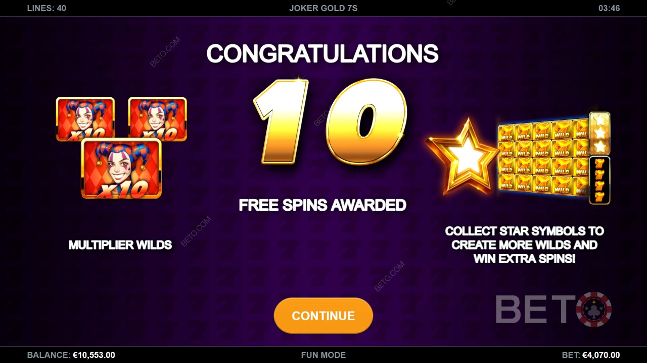 Kalamba Games द्वारा जोकर गोल्ड 7s में बोनस सुविधाओं की व्याख्या