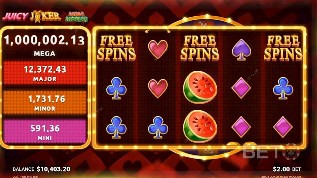 Juicy Joker Mega Moolah में सरलता से डिजाइन किए गए ग्राफिक्स