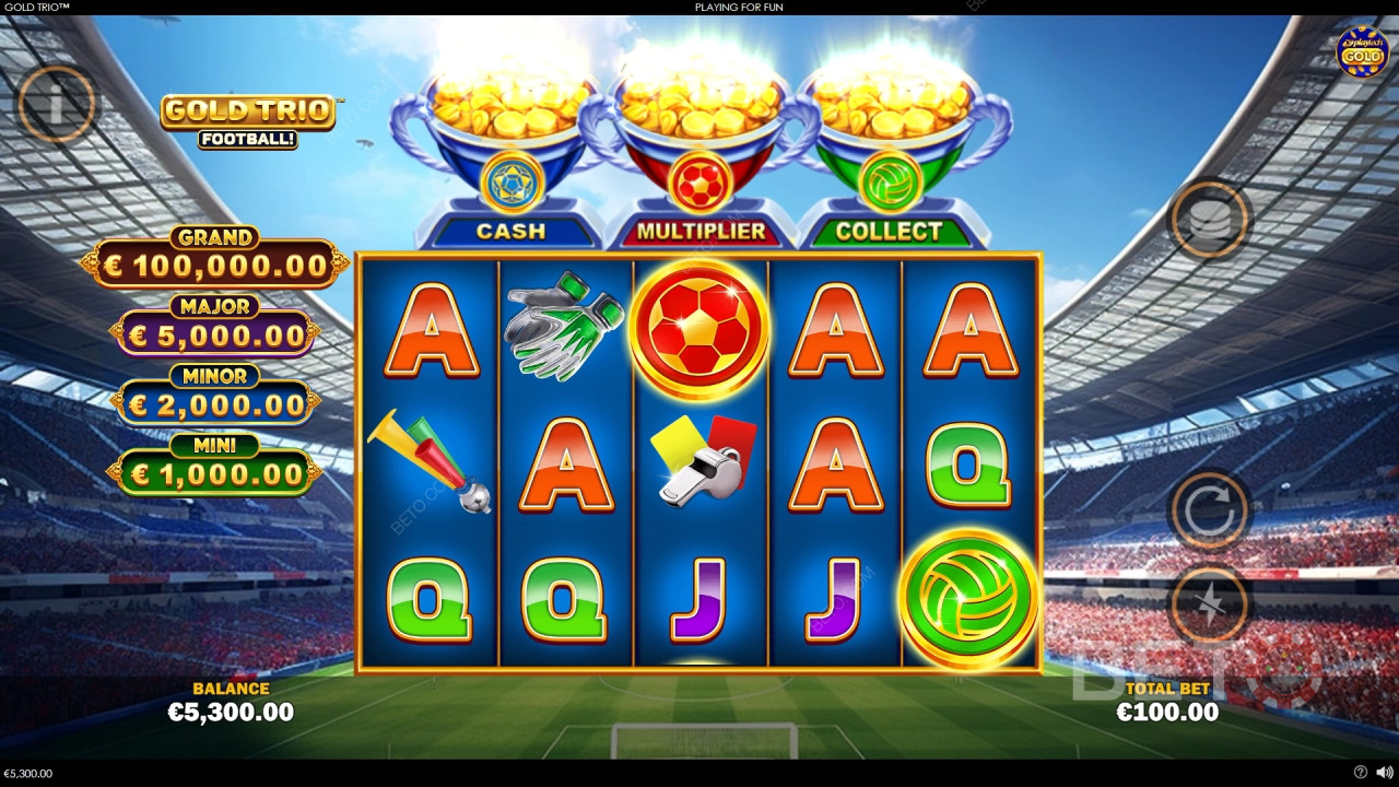 Gold Trio: Football! फ्री खेलें