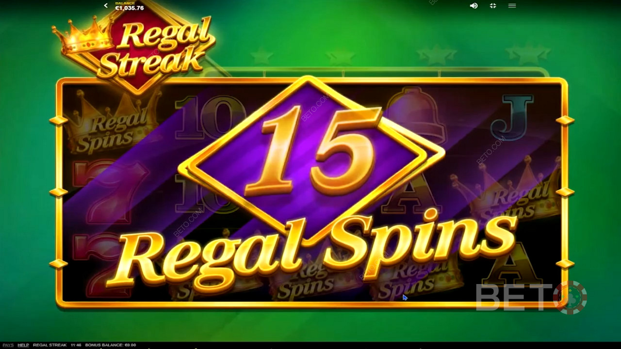 Regal Streak के विशेष रीगल स्पिन्स