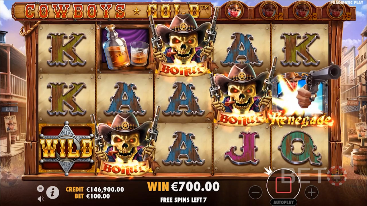 Cowboys Gold फ्री खेलें