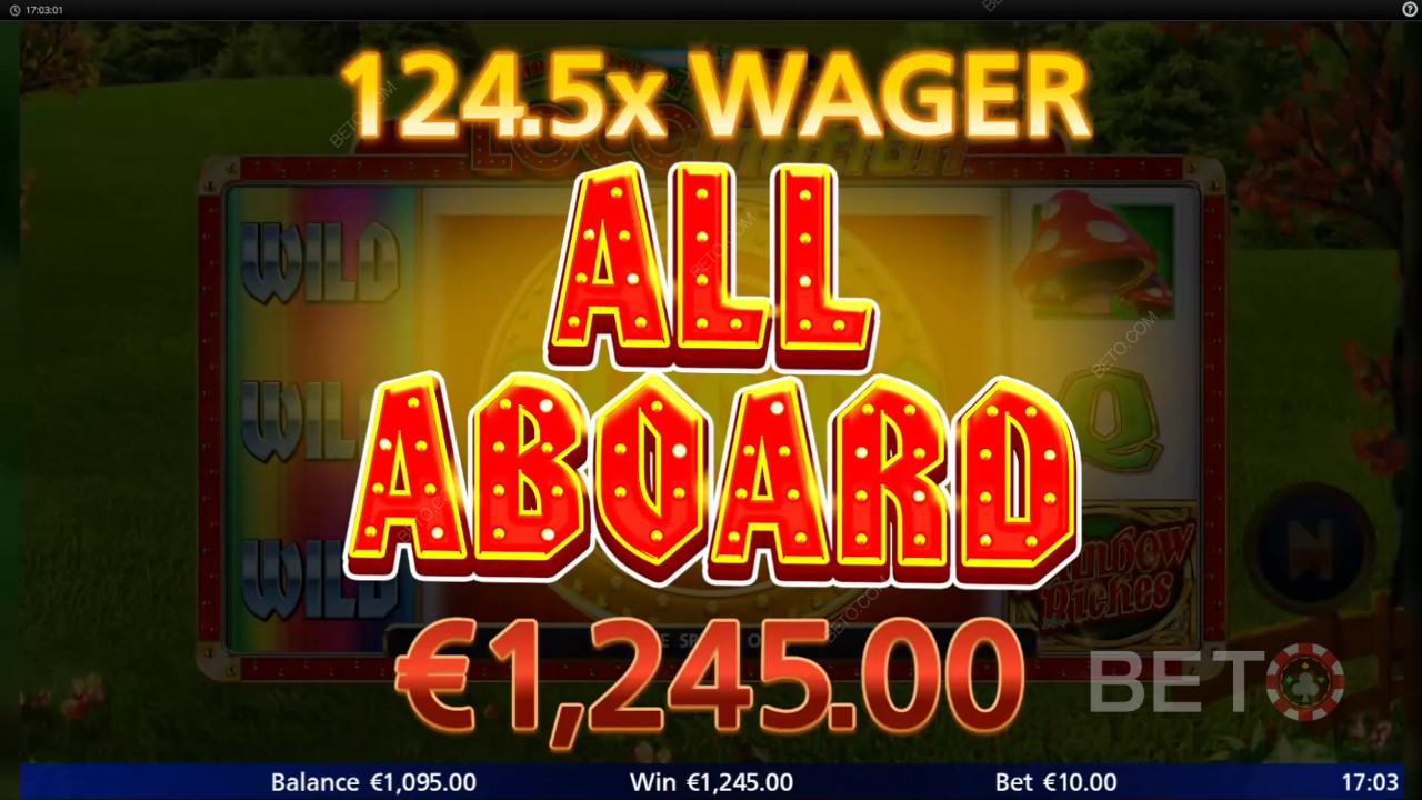 क्या Rainbow Riches लोकोमोशन स्लॉट इसके लायक है?
