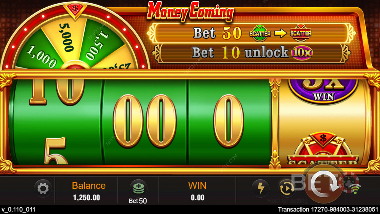 मनी कमिंग वीडियो स्लॉट के लिए निर्णय