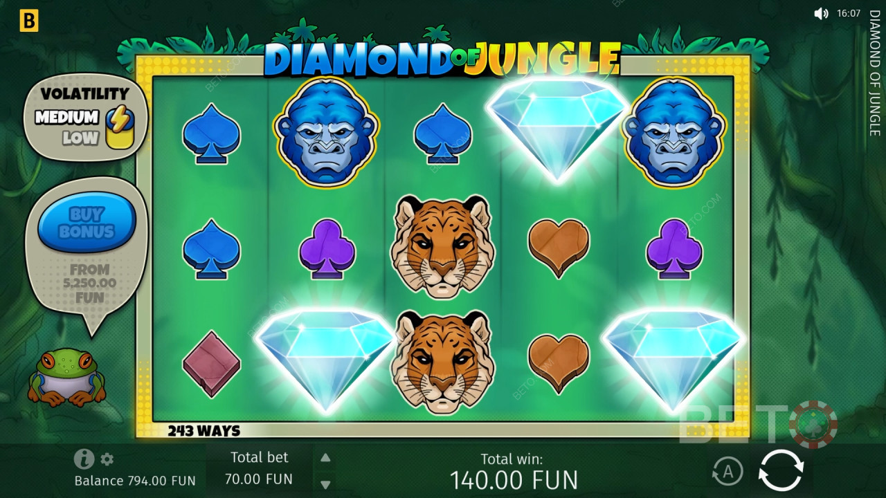 Diamond Of Jungle फ्री खेलें