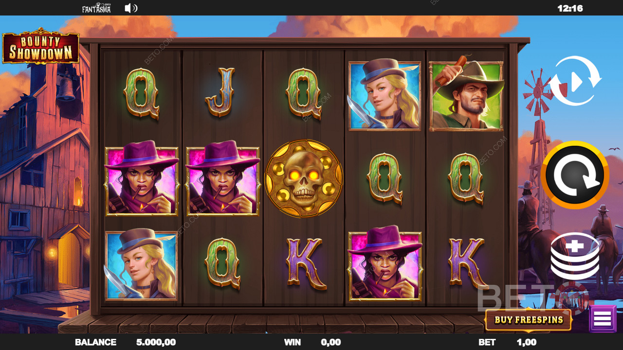 Bounty Showdown स्लॉट में रीस्पिन्स और फ्री स्पिन्स का आनंद लें