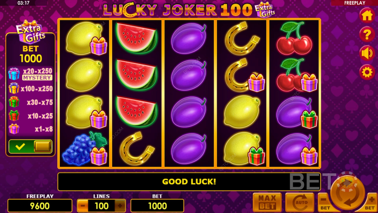Lucky Joker 100 Extra Gifts फ्री खेलें