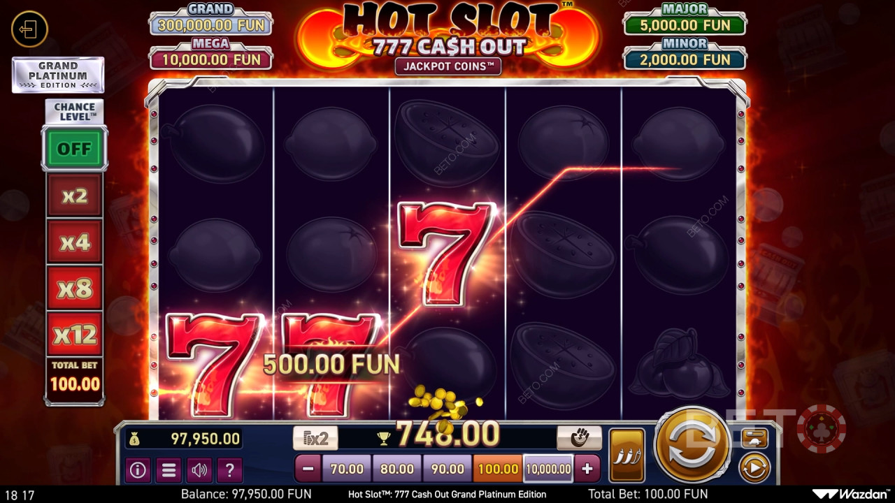 Hot Slot: 777 Cash Out Grand Platinum Edition फ्री खेलें