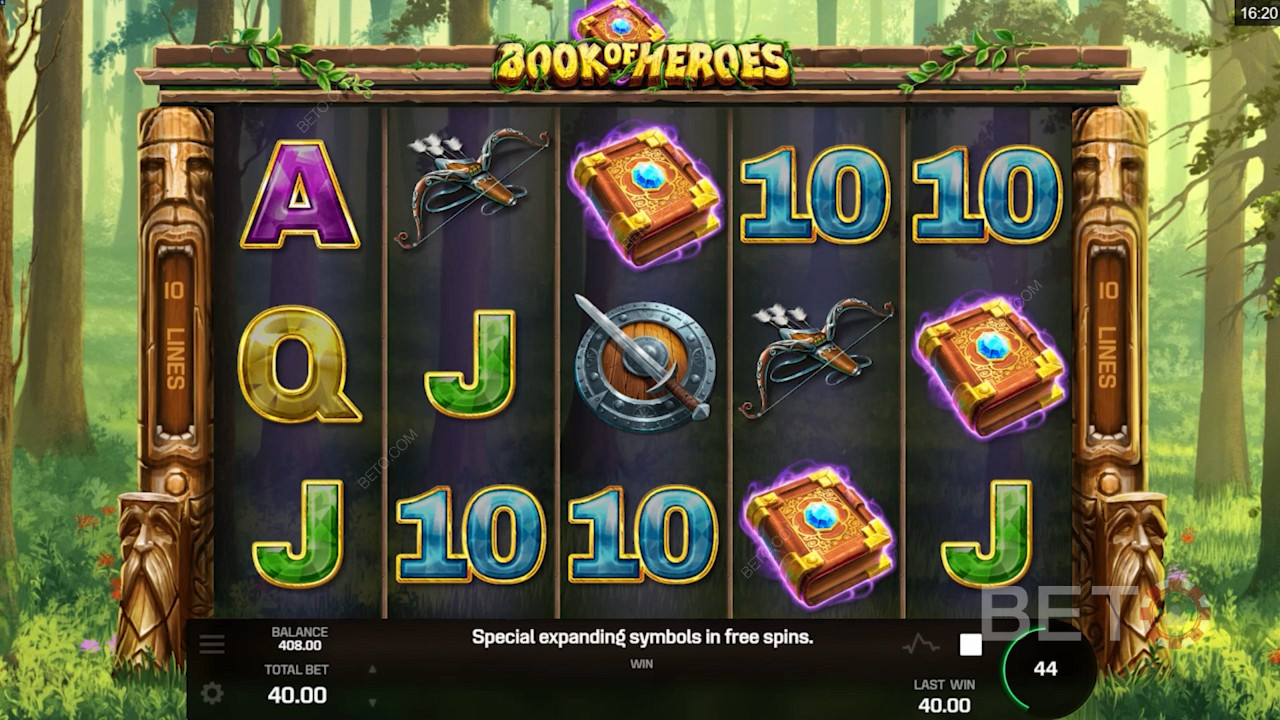 Book of Heroes ऑनलाइन स्लॉट में मुफ्त स्पिन, विस्तारित प्रतीक और अधिक का आनंद लें