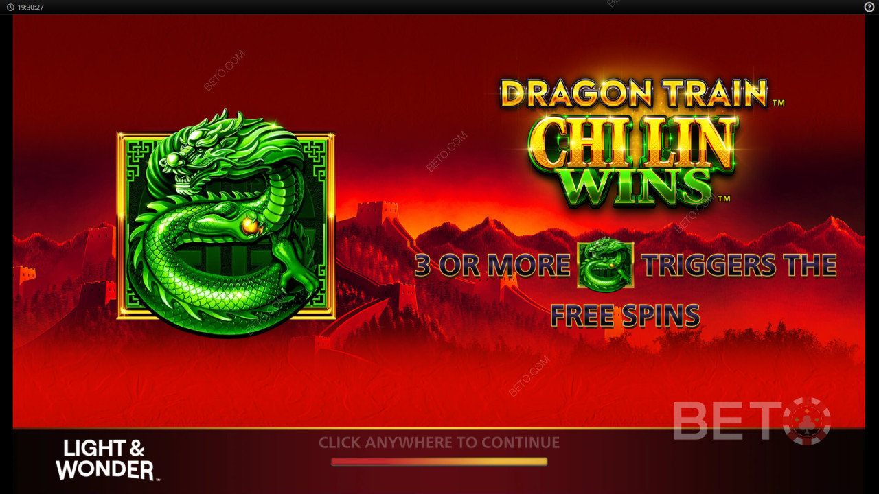 ड्रैगन ट्रेन ची लिन विंस बाय लाइट एंड वंडर में बोनस सुविधाओं की व्याख्या