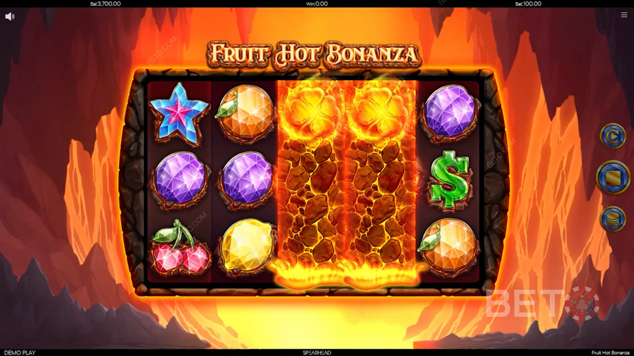 Fruit Hot Bonanza में उग्र एनिमेशन