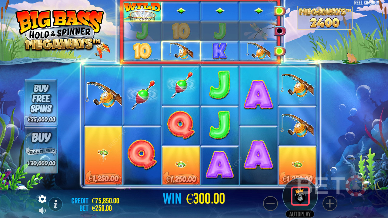 Reel Kingdom का बिग बेस होल्ड और स्पिनर मेगावेज़ कैसे खेलें?