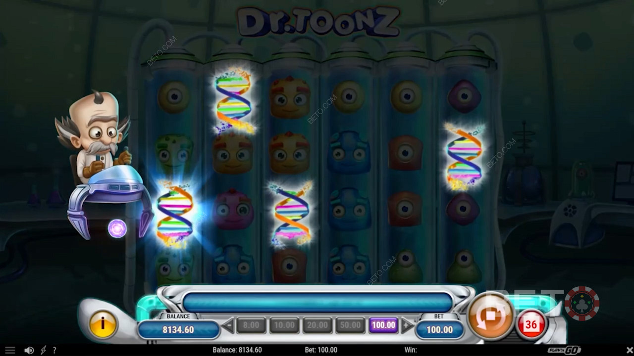 निःशुल्क स्पिन को सक्रिय करने के लिए 3 या अधिक स्कैटर लाएँ