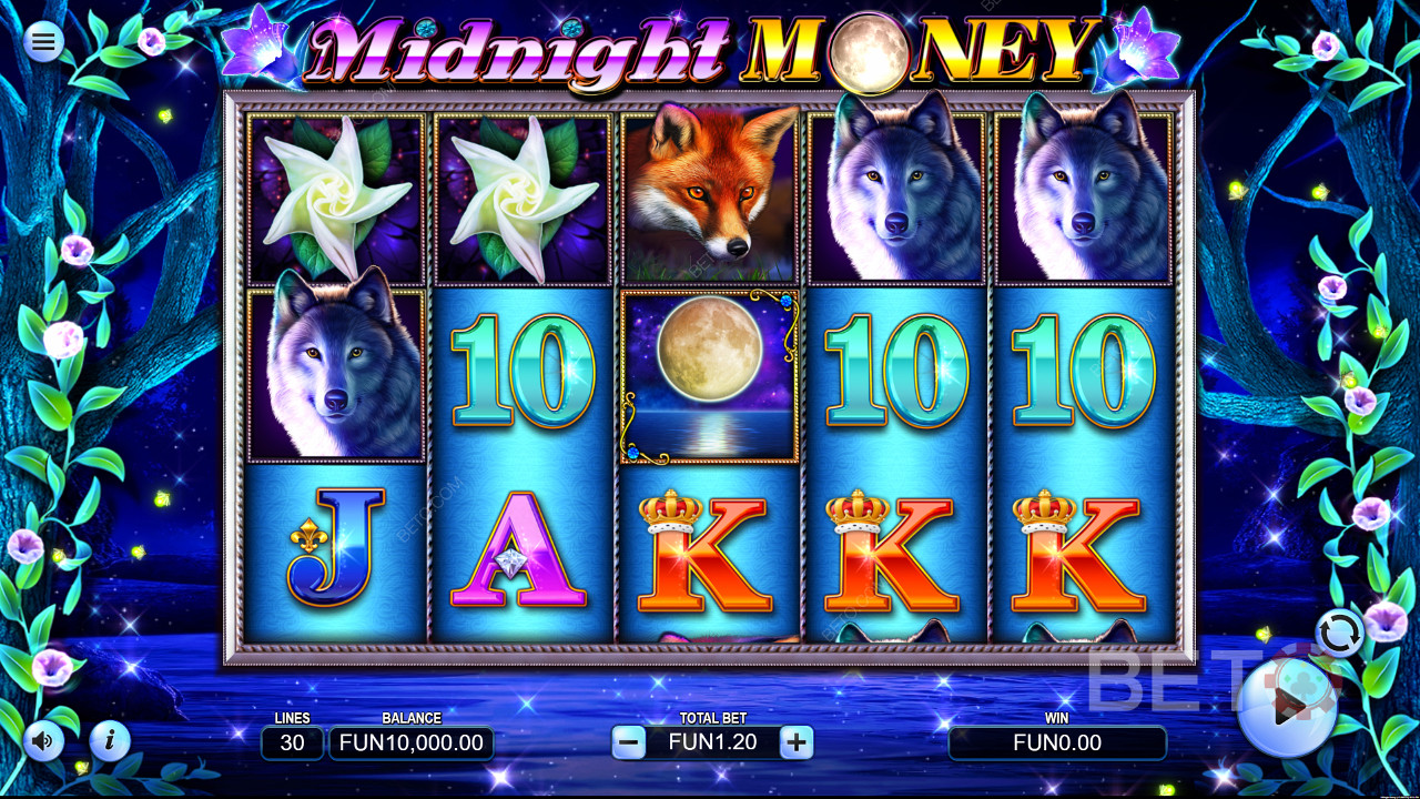 Midnight Money की नीली रंग योजना