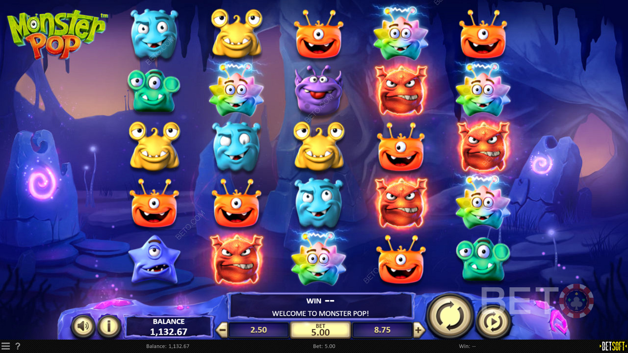 Monster Pop ऑनलाइन स्लॉट में मनोरंजक थीम और विचित्र प्रतीकों का आनंद लें