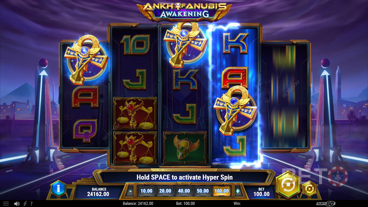 BETO स्लॉट्स द्वारा Ankh of Anubis Awakening की समीक्षा