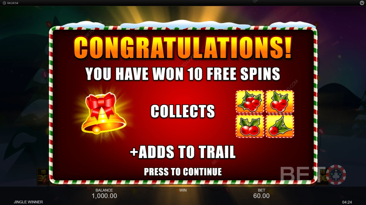 Inspired Gaming द्वारा जिंगल विनर में बोनस सुविधाओं की व्याख्या