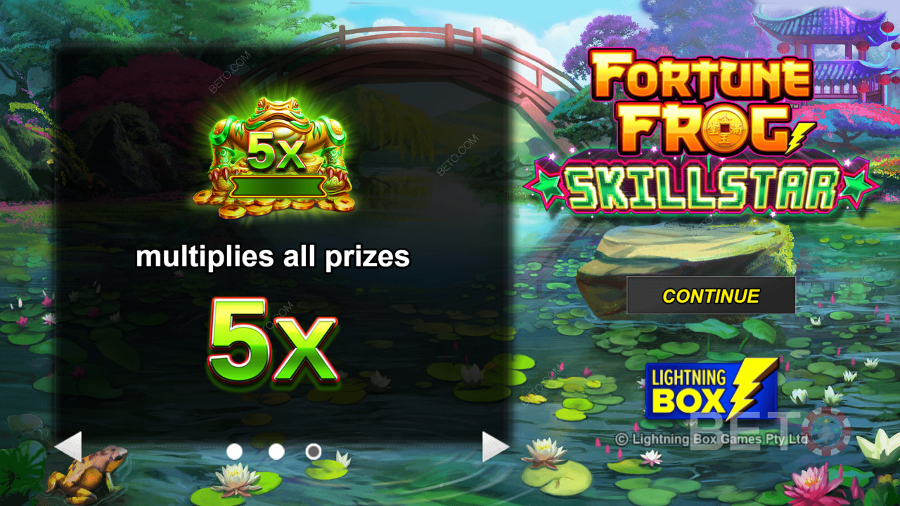 उच्च अस्थिरता वाले Fortune Frog Skillstar गेम में पुरस्कृत गुणक