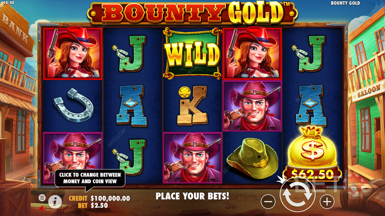 Bounty Gold 25 पेलाइन उत्पन्न करता है