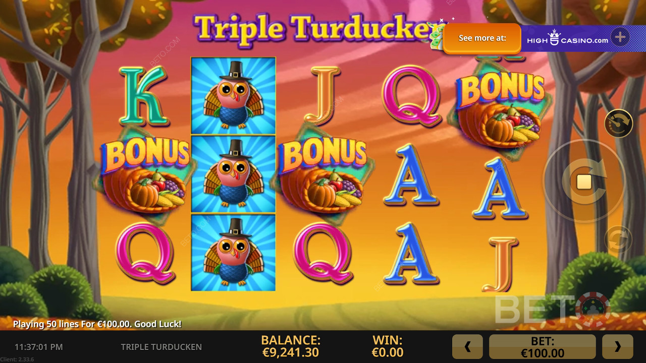 BETO स्लॉट्स द्वारा ट्रिपल टर्डकेन की समीक्षा