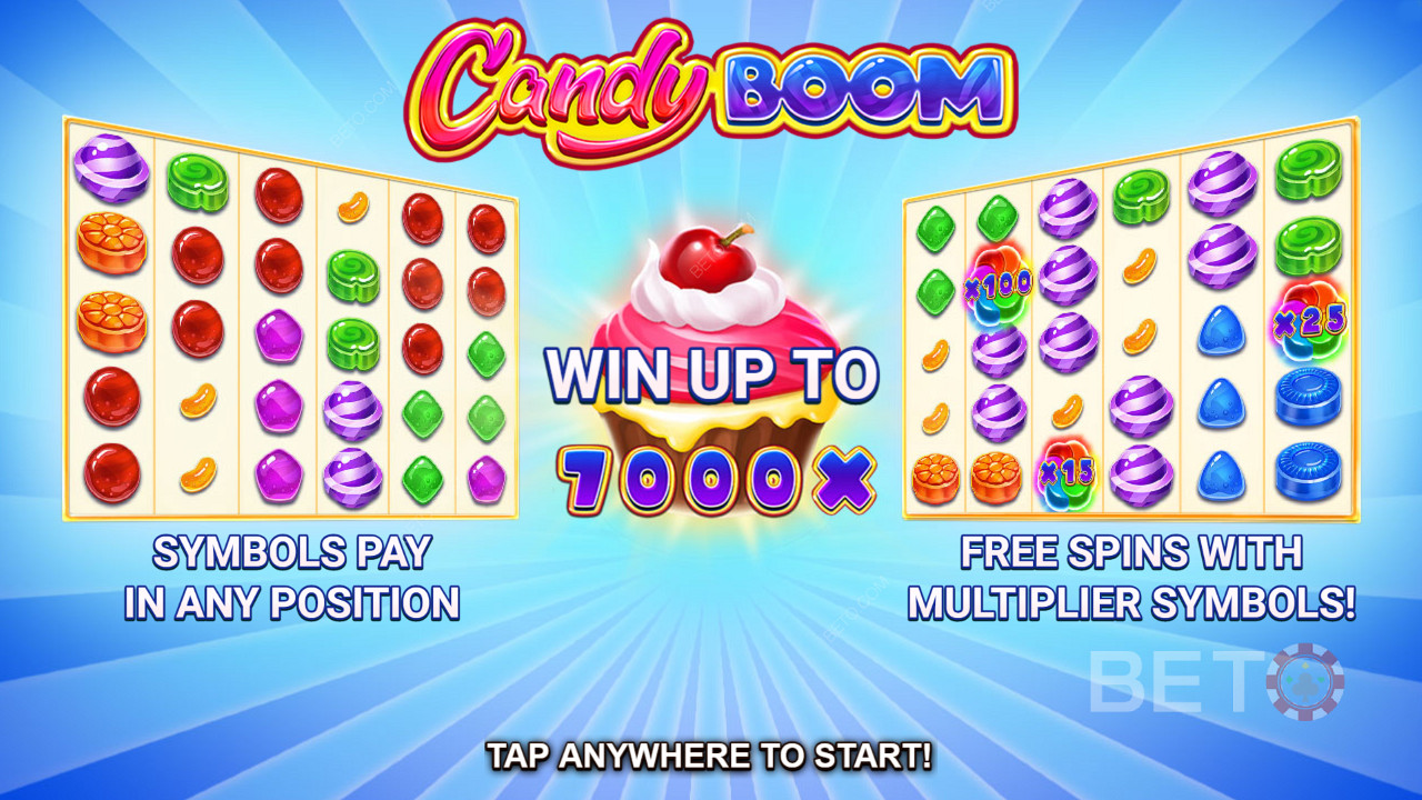 Candy Boom में अपना गेमिंग सत्र शुरू करना