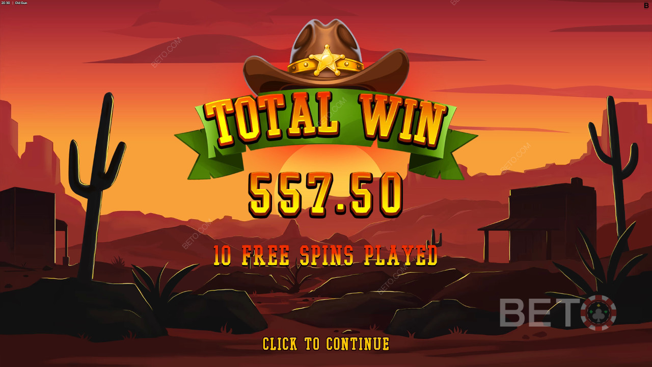 ओल्ड गन स्लॉट में अपनी शर्त का 12,500 गुना जीतें!