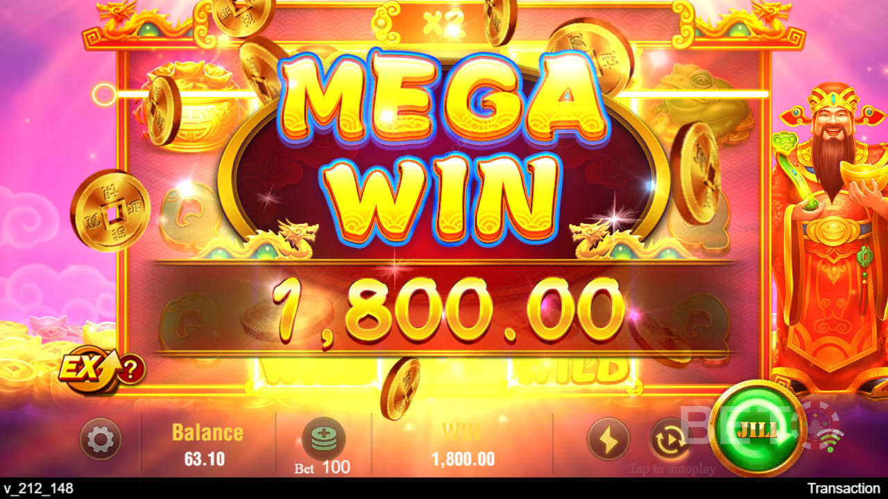 जिली कैशेन स्लॉट मशीन में अपनी शर्त का 6,750 गुना जीतें!