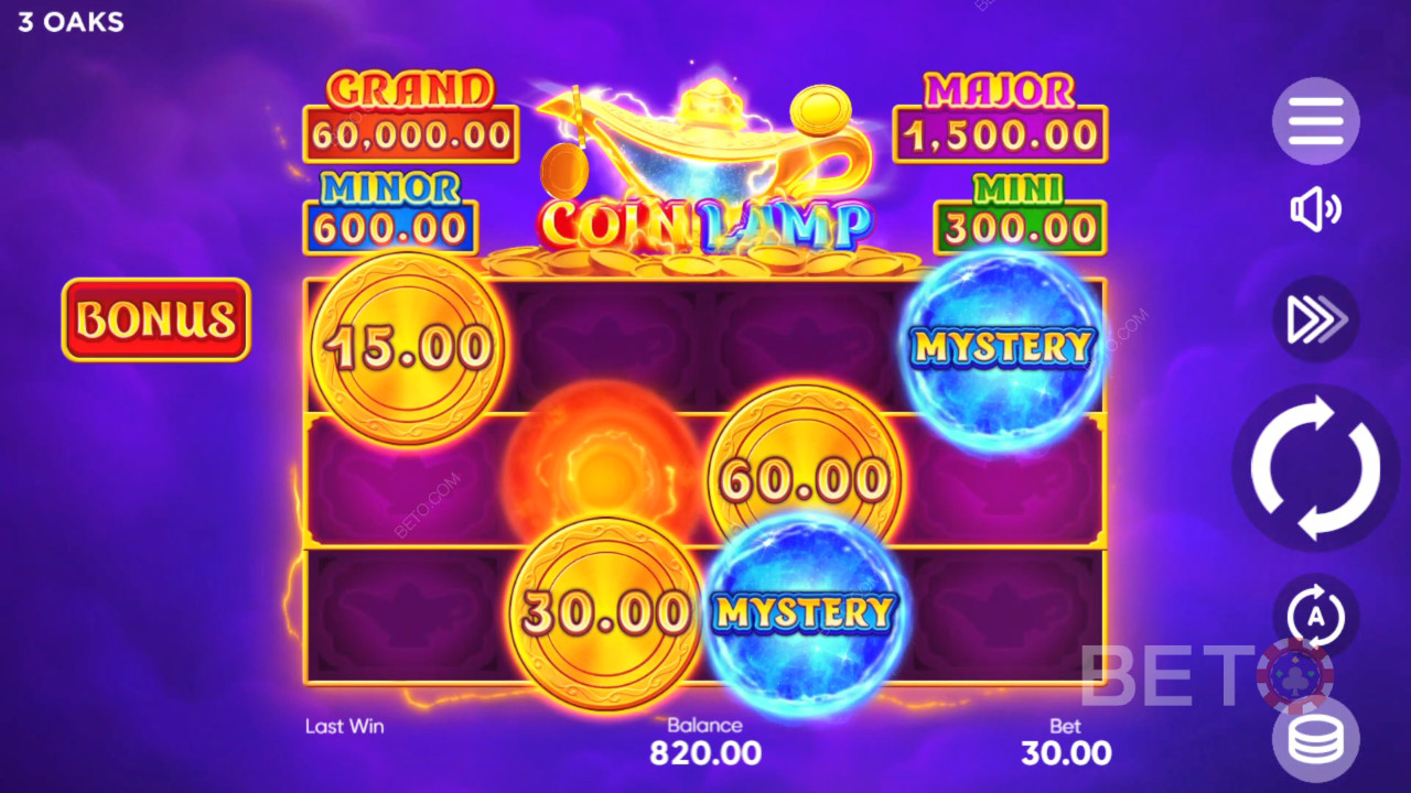 3 ओक्स गेमिंग का कॉइन लैंप कैसे खेलें