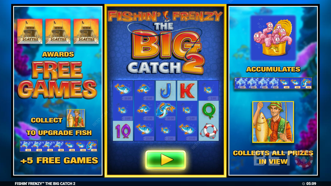 Blueprint का फिशिन फ्रेन्ज़ी द बिग कैच 2 कैसे खेलें?