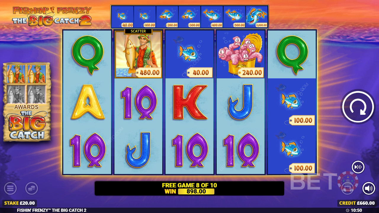 Blueprint द्वारा फिशिन फ्रेन्ज़ी द बिग कैच 2 में बोनस सुविधाओं की व्याख्या