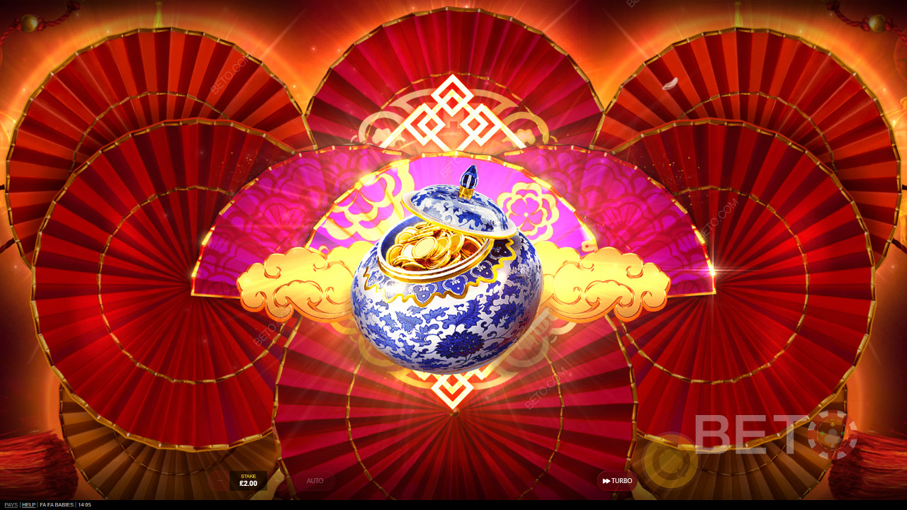 फा फा बेबीज़ स्लॉट मशीन में सुदूर पूर्वी रोमांच पर जाएँ