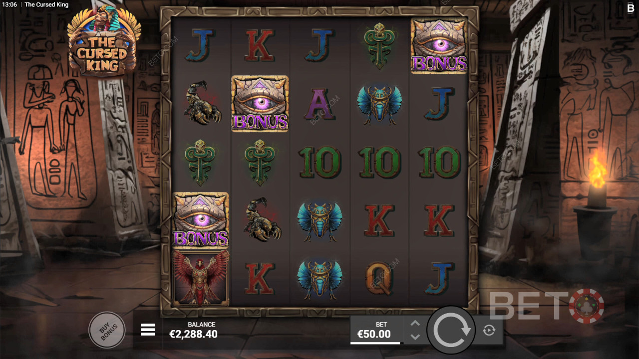 BETO स्लॉट्स द्वारा शापित राजा की समीक्षा