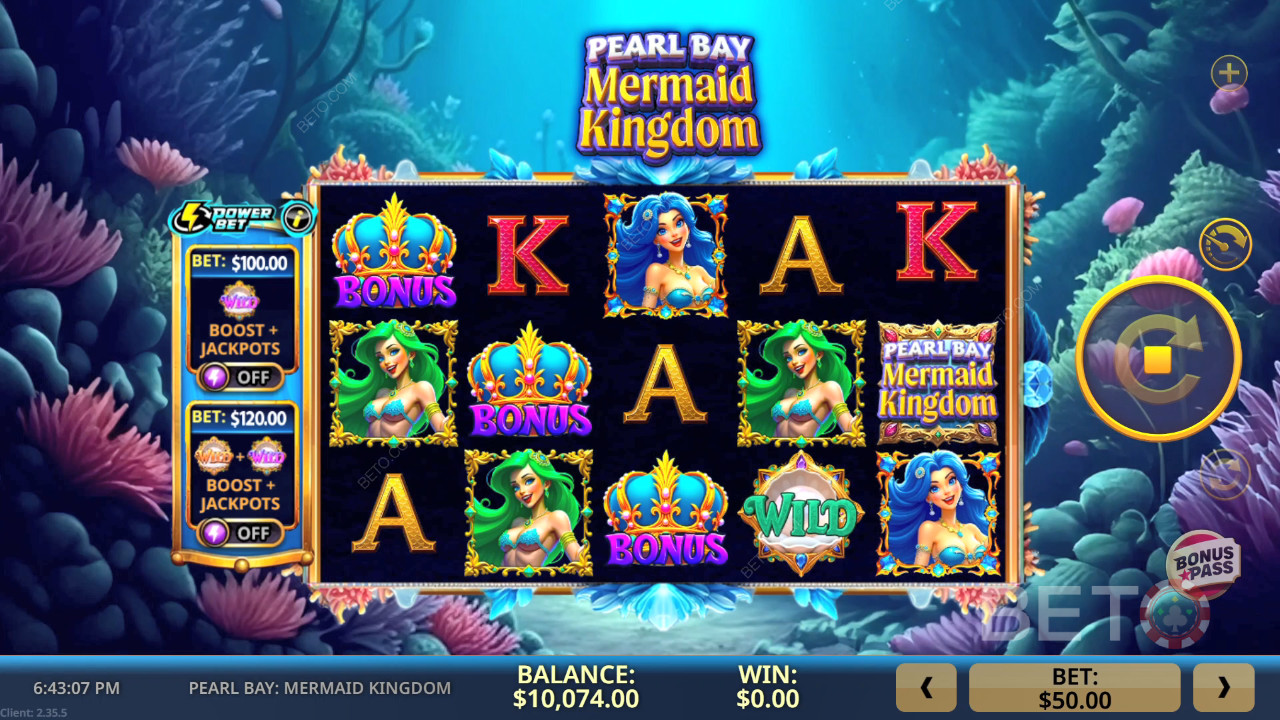 BETO स्लॉट्स द्वारा पर्ल बे: मरमेड किंगडम की समीक्षा