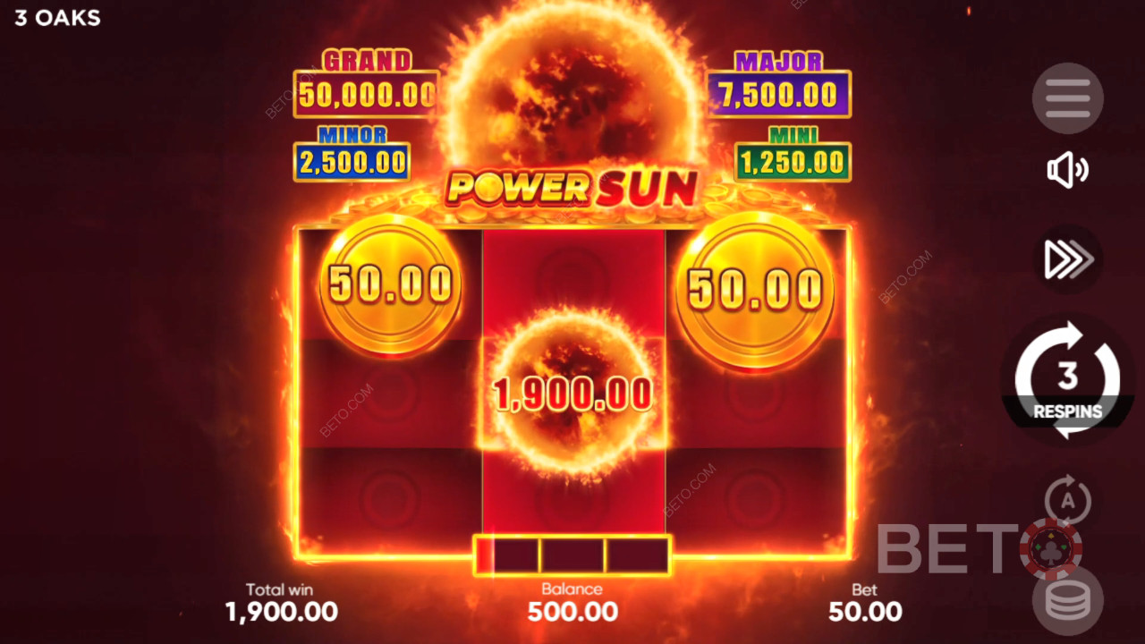 3 ओक्स गेमिंग का पावर सन कैसे खेलें