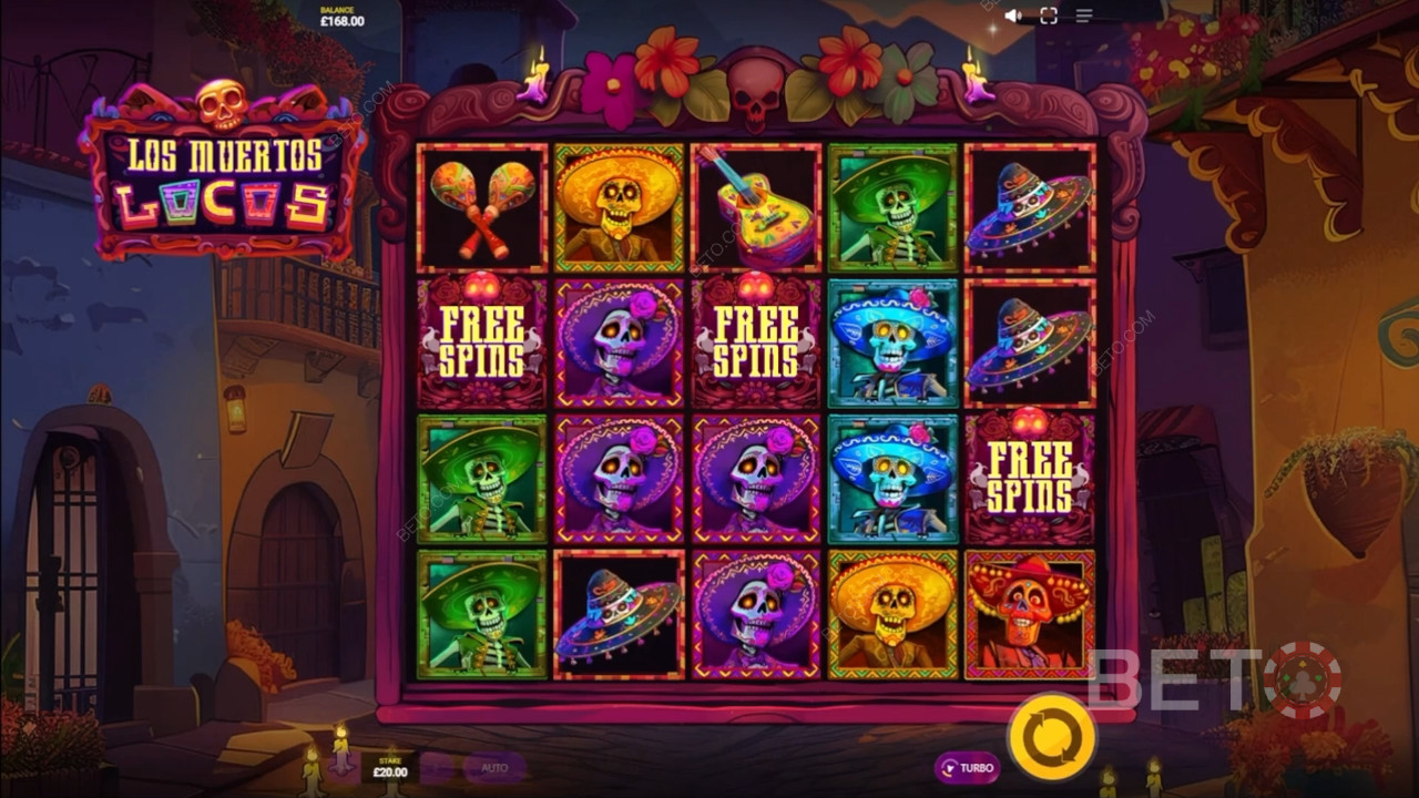 BETO स्लॉट्स द्वारा लॉस मुएर्टोस लोकोस की समीक्षा
