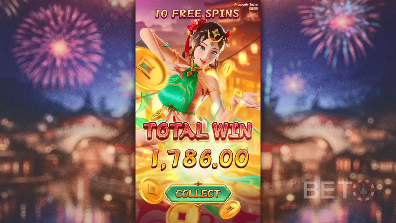 समृद्धि साँप स्लॉट में अपनी शर्त का 5,000 गुना जीतें!