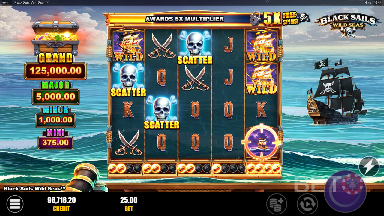 BETO स्लॉट्स द्वारा ब्लैक सेल्स Wild Seas समीक्षा